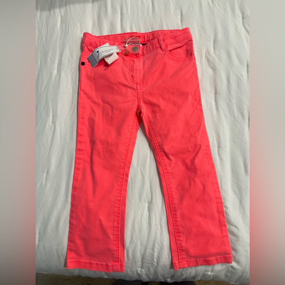 Jacadi girls pink/coral pants 3T